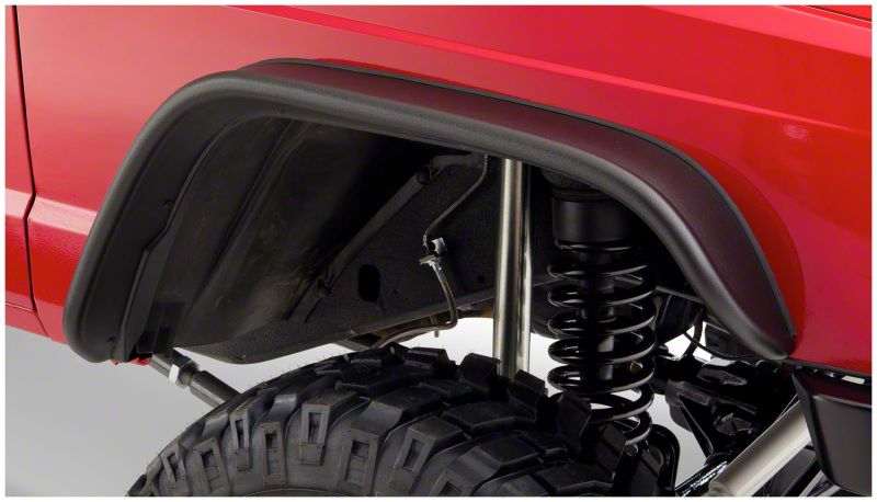 Bushwacker Throtl 84-01 Jeep Cherokee Flat Style Flares 2pc