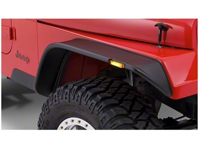 Bushwacker 87-95 Jeep Wrangler Flat Style Flares 2pc Excludes Renegade - 10067-07