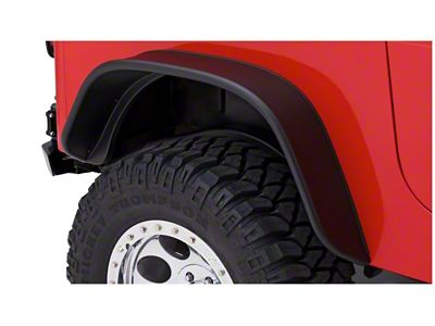 Bushwacker 87-95 Jeep Wrangler Flat Style Flares 2pc Excludes Renegade - 10068-07