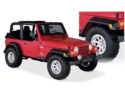 Bushwacker 97-06 Jeep TJ Max Pocket Style Flares 4pc - 10908-07