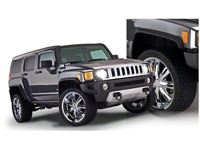 Bushwacker 06-10 Hummer H3 OE Style Flares 4pc - Black - 150900-02