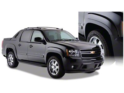Bushwacker 07-13 Chevy Avalanche OE Style Flares 4pc - Black - 40933-02