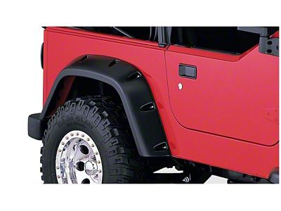 Bushwacker 97-06 Jeep TJ Pocket Style Flares 2pc - Black - 10042-07
