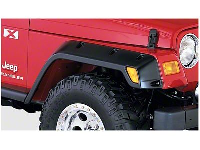 Bushwacker 97-06 Jeep TJ Pocket Style Flares 2pc - Black - 10043-07