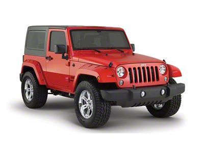 Bushwacker 07-18 Jeep Wrangler Pocket Style Flares 2pc Fits 2-Door - 10078-02