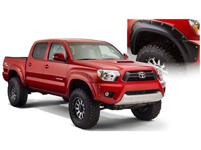 Bushwacker 12-15 Toyota Tacoma Fleetside Pocket Style Flares 4pc 73.5in - 31927-02