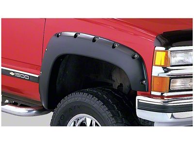 Bushwacker 88-99 Chevy C1500 Pocket Style Flares 2pc - Black - 40061-02