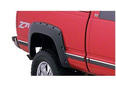 Bushwacker 88-99 Chevy C1500 Pocket Style Flares 2pc - Black - 40062-02