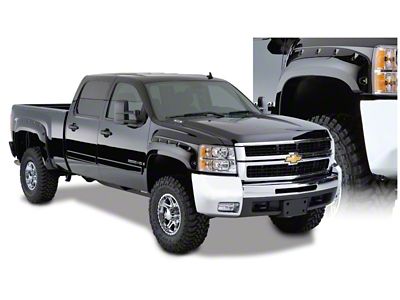 Bushwacker 07-13 Chevy Silverado 1500 Fleetside Pocket Style Flares 4pc - 40942-02