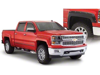 Bushwacker 14-18 Chevy Silverado 1500 Fleetside Pocket Style Flares 4pc - 40959-02