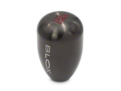BLOX Racing 6-Speed Billet Shift Knob - Gun Metal 12x1.25mm - 00210-6