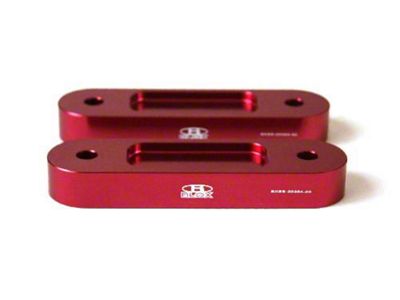 BLOX Racing Honda S2000 Racing Front 20mm Thick Spacer Bump Steer Kit - Red Lowered 1in and more