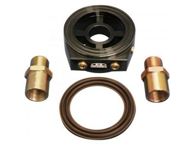 BLOX Racing Oil Filter Block Adapter Black / For Oil - BXGA-00105-BK