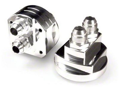 BLOX Racing Remote Oil Filter Relocation Kit - Polished - BXGA-00115-PO