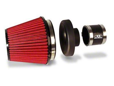 BLOX Racing Performance Filter Kit w/ 3.5inch Velocity Stack Black - BXIM-00311-BK