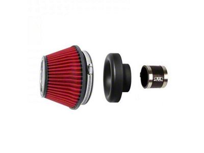 BLOX Racing Shorty Performance 5in Air Filter w/3.5in Velocity Stack - BXIM-00323-BK