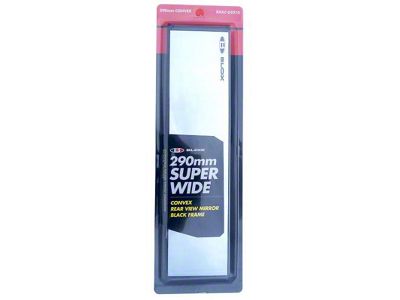 BLOX Racing 290mm Convex Mirror Black Frame No Tint - BXAC-02010