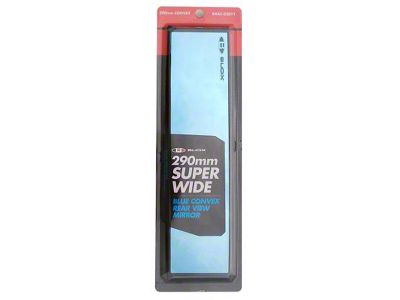 BLOX Racing 290mm Convex Mirror Black Frame Blue Tint - BXAC-02011