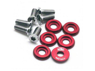 BLOX Racing Small Diameter Fender Washers - Red - BXAC-00310-S-RD