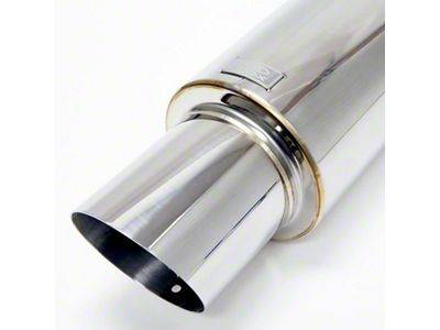 BLOX Racing 60.5mm Street Muffler - Angled Tip - BXEX-00100