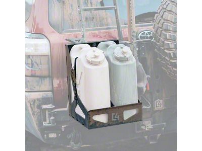 C4 Fabrication Dual Jerry Can Carrier; Raw (Universal; Some Adaptation May Be Required)