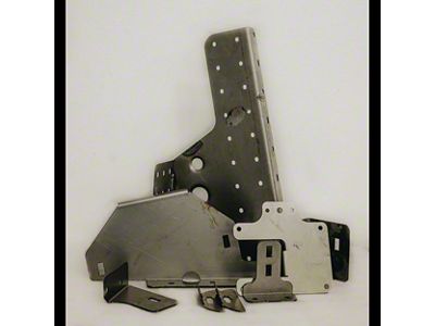 C4 Fabrication Rotopax/Maxtrax Mount with License Plate Mount; Raw (Universal; Some Adaptation May Be Required)