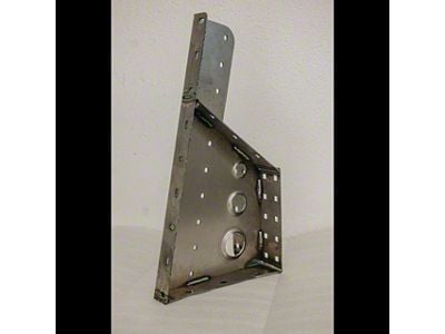 C4 Fabrication Rotopax/Maxtrax Mount without License Plate Mount; Black (Universal; Some Adaptation May Be Required)