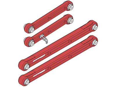 Camburg Toyota Tundra 2WD/4WD 22-23 KINETIK Series Rear Billet Trailing - 320029-RED