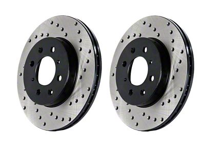 StopTech 08-09 BMW M3 E92 Left Front Drilled Rotor - 128.34106
