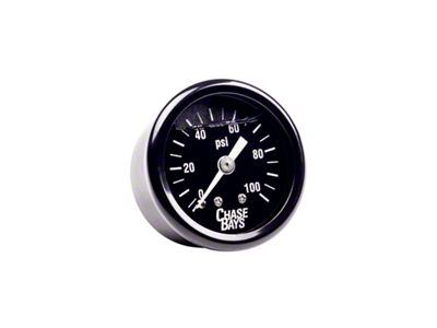Chase Bays Liquid Filled 0-100psi Fuel Pressure Gauge