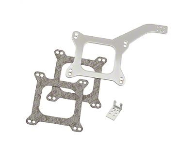 Mr. Gasket Chrome Plated Carburetor Linkage Plate; For Holley And AFB; - 6035