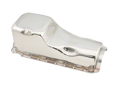 Mr. Gasket Chrome Plated Engine Oil Pan; 2 pc. Rear Main Seal; - 9779
