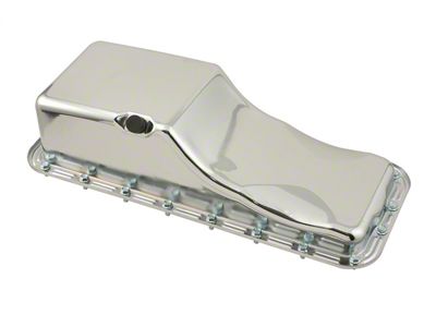 Mr. Gasket Chrome Plated Engine Oil Pan; Front Sump; - 9432