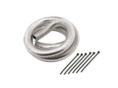 Mr. Gasket Chrome Split Loom Tubing; 0.75 in. x 4 ft.; - 4523