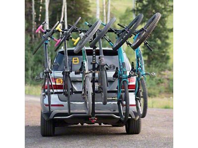 Chuck Rack Vertical Bike Rack with Full Tilt Base Post; Carries 6 Bikes (Universal; Some Adaptation May Be Required)