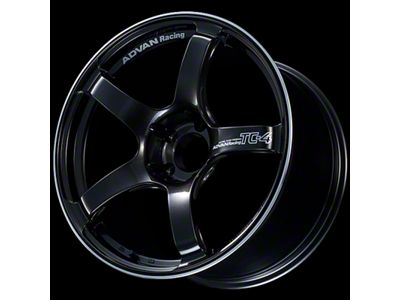 Advan TC4 Black Gunmetallic and Ring Wheel; 15x7; 42mm Offset; 4x100mm Bolt Pattern; 63mm Hub Bore