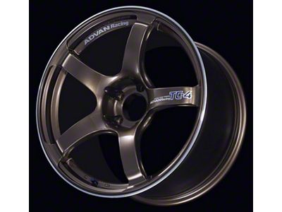 Advan TC4 Umber Bronze Metallic and Ring Wheel; 15x7; 42mm Offset; 4x100mm Bolt Pattern; 63mm Hub Bore