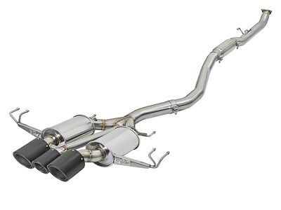 AFE Takeda 2-1/2in to 2-1/4in 304SS Catback Dual-Exit Exhaust for Honda Civic - 49-36616-C