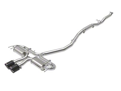 AFE Takeda 3in 304 SS Cat-Back Exhaust System w/CF Tips for Honda Civic - 49-36624-C
