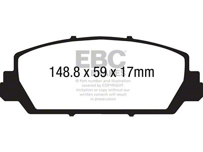 EBC Brakes Greenstuff Brake Pad Sets Fronts Only - DP21896