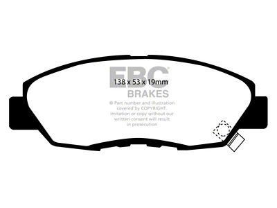 EBC Brakes Greenstuff Brake Pad Sets Fronts Only - DP2812/2
