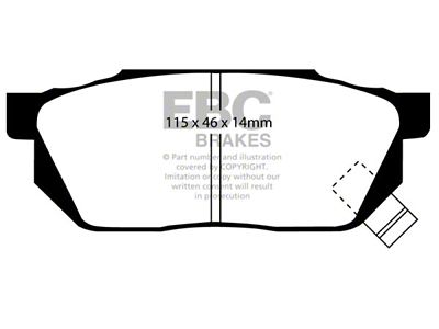 EBC Brakes Yellowstuff Brake Pad Sets Fronts Only - DP4570R