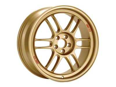Enkei RPF1 Titanium Gold Wheel; 18x8; 40mm Offset; 5x114.3mm Bolt Pattern; 73mm Hub Bore
