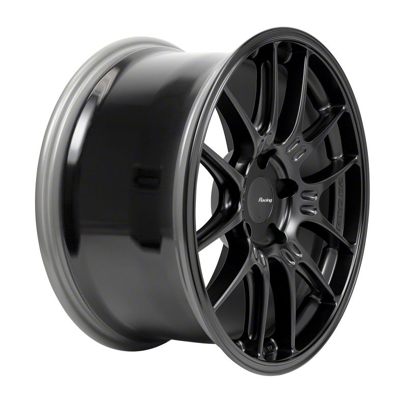 Enkei Throtl GTC02 Matte Black Wheel 18x9 5 45mm Offset 5x120mm Bolt Pattern 72 50mm Hub Bore 534-895-1245BK 17-21 Civic Type R, Type R Limited Edition