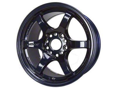 Gram Lights 57DR Dark Blue Wheel; 15x8; 35mm Offset; 5x114.3mm Bolt Pattern; 73.10mm Hub Bore