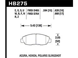 Hawk Performance HPS 5.0 Front Brake Pads (96-15 Civic)