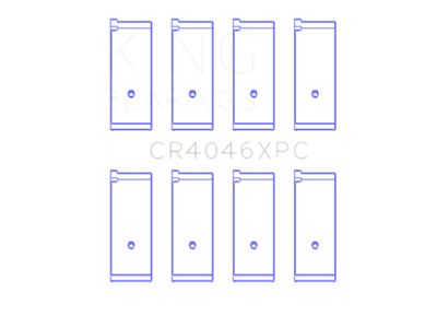 King Engine Bearings Honda B20B4/B20Z2/D16 Series/Zc/16V Size +.026mm Connecting Rod - CR4046XPC.026