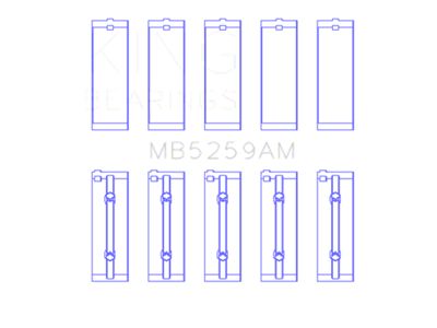 King Engine Bearings Size +0.50mm Main Bearing Set (99-11 Civic MUGEN Si, Si)