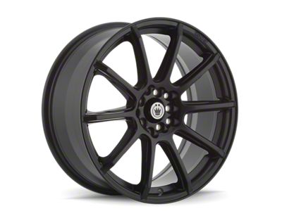 Konig Control Matte Black Wheel; 17x7; 40mm Offset; 4x100/4x114.3mm Bolt Pattern; 73.10mm Hub Bore