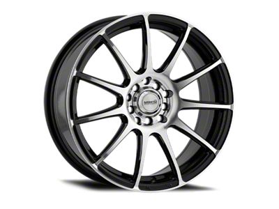 Konig Champ Machined Face with Gloss Black Wheel; 17x7; 40mm Offset; 4x100/4x108mm Bolt Pattern; 73.10mm Hub Bore
